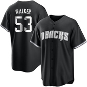 Black/White Replica Christian Walker Men's Arizona Diamondbacks Jersey