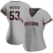 Gray Replica Christian Walker Women's Arizona Diamondbacks Road Jersey